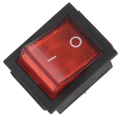 4 Pin DPST ON/OFFSnap-4 x Rocker Switch-Black & Red. 