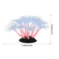 Glowing Artificial Coral Decorations Aquarium Fish Tank Ornaments Glowing Effect Aquarium Decor Silicone Artificial Coral Plant.