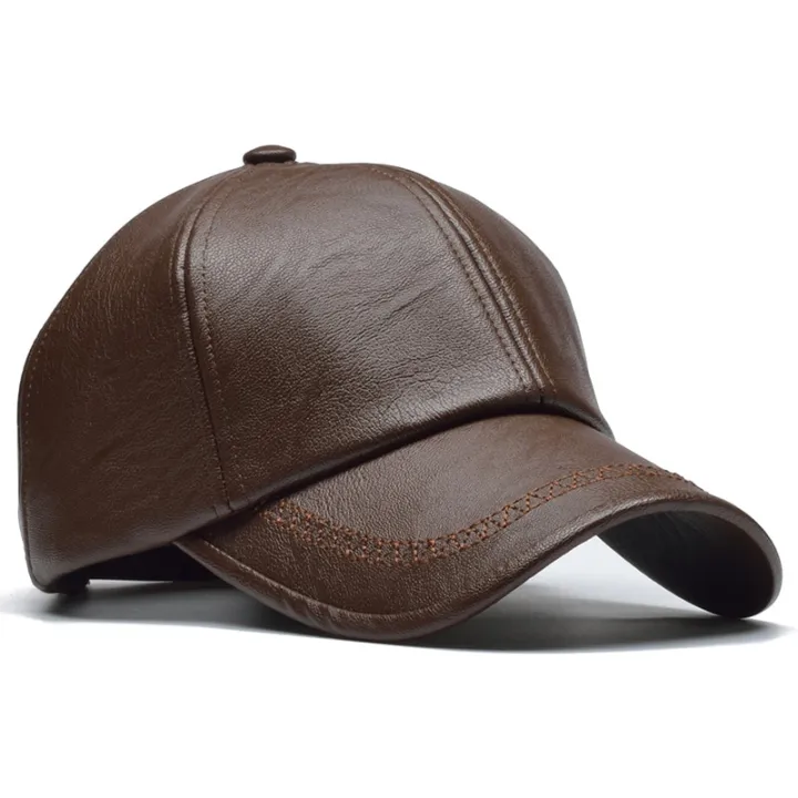 Leather%20Cap%20for%20Men%20Solid%20Winter%20Pu%20Leather%20Baseball%20Caps%20Snapback%20Hat%20Bone%20Masculino%20Fitted%20Hats%20-%20Image%204