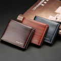 2024 New Men's Wallet Japan and South Korea Short Wallet Foreign Trade Horizontal Wallet Spot Retail Young Men Wallet Tide. 