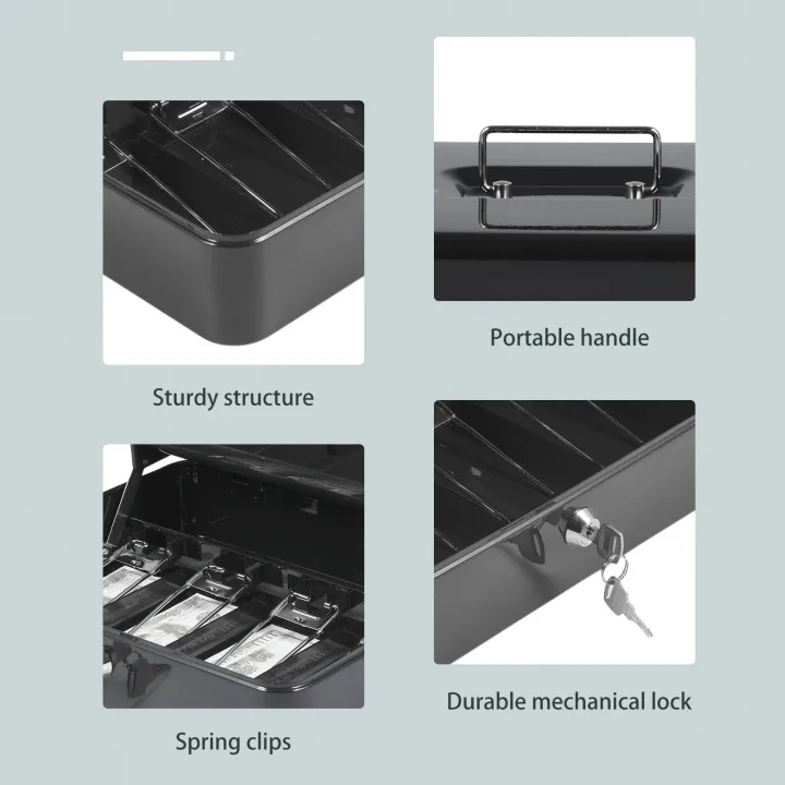 Cash%20Box%20Metal%20Money%20Box%20with%205%20Coin%20Trays%20Cantilever%20Design%20&%204%20Bill%20Slot%20with%20Spring%20Clips%20to%20Organize%20and%202%20Keys%20Lock%20Safe%20Box%20Suitable%20for%20Valuables%2011.8x9.44x3.54in%20Size%20-%20Image%204