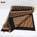 Brown Black Fendi Knitted Logo Premium Wool Winter Muffler. 