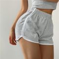 Heart Printing Shorts Women Summer Sports Shorts Casual Elastic Waist Hot Pants For Fitness Running Solid Pajama Pants Homewear.