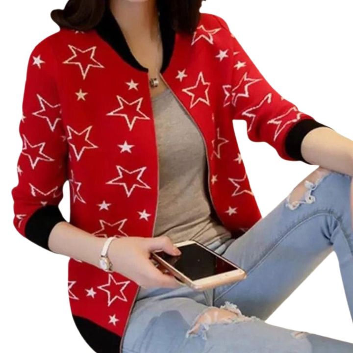 Multi Color Cotton Long Sleeve Fashionable Women's Winter Jacket .
