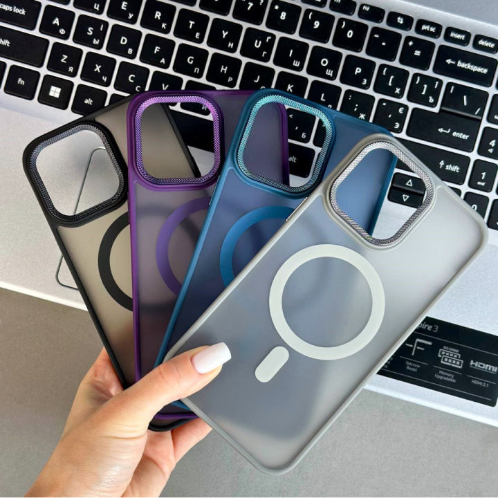 For%20Apple%20iPhone%2016%20Pro%20Max%20MagSafe%20Protective%20Back%20Cover%20-%20Grey%20-%20Image%203