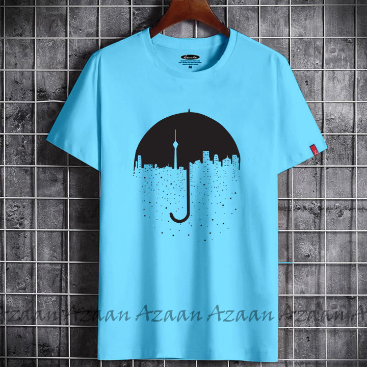 Stylish%20Half%20Sleeve%20Chinese%20Printed%20Microfibre%20T%20Shirt%20For%20Women%20-%20Image%203