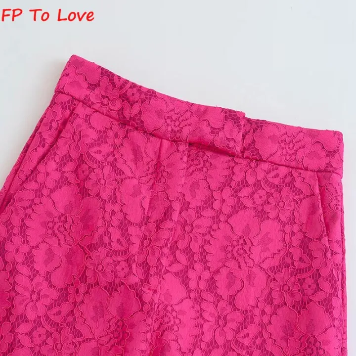 Rose%20Hot%20Pink%20Wide%20Leg%20Pants%20Straight%20Woman%20Elegant%20Long%20Trousers%20PB%20ZA%20Female%20Zipper%201971240%20-%20Image%205