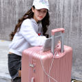 Internet celebrityinsUniversal Wheel Female Boarding Bag Male Suitcase with Combination Lock Student Korean Fashion Suitcase. 