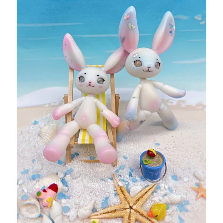 New%2014.5cm%20Height%203D%20Printed%20Resin%20Rabbit%20Doll%20Pet%20Multi%20Joint%20Movable%201/12%20Bjd%20Girl%20Dress%20Up%20Toy%20-%20Image%208
