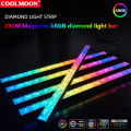 Coolmoon Argb Pc Case Led Strip Magnetic Computer Bar 5v/3pin Small 4pin Argb Motherboard -Strip Diy Lamp Bar. 