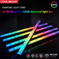 Yfashion COOLMOON ARGB LED Strip Light With 5V 3Pin Small 4Pin Header Changing Light Speed DIY Lamp Bar Light Strip For PC Computer Case Chassis. 