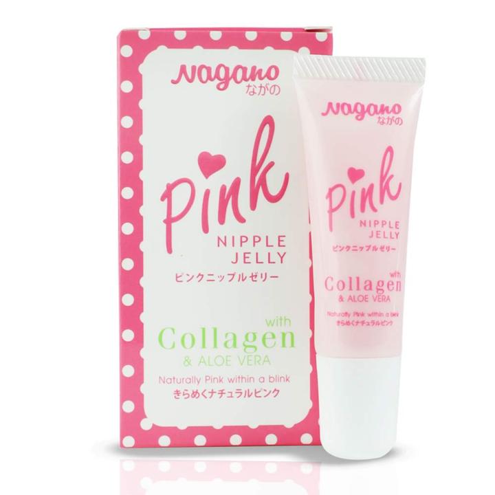 NAGANO%20PINK%20Jelly%20Lips%20Nipples%20Vitamin%20E%20Collagen%20Aloe%20Vera%20Whitening%20Tint%2010g%20-%20Image%202