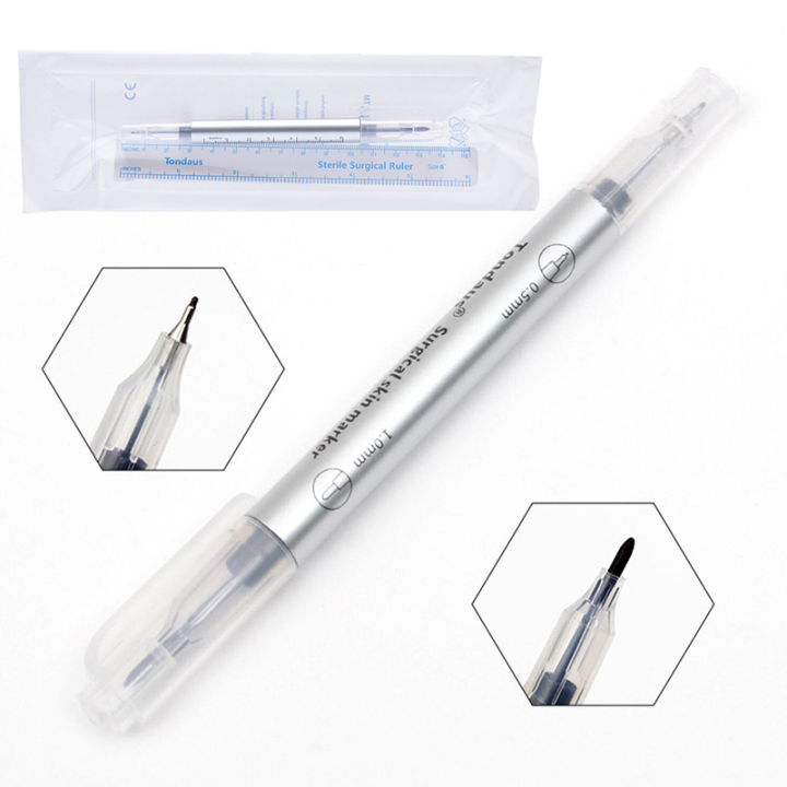 Surgical%20Eyebrow%20Skin%20Tattoo%20Marker%20Pen%20Tool%20Accessories%20With%20Measuring%20Ruler%20BDM%20-%20Image%202