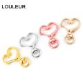 【Mary DAI Store】10pcs Cute Love Heart Hollow Key Ring keychain DIY Accessories Lobster Clasp Findings Wholesale Gift For Girl. 