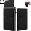 Rfid Credit Card Holder Men Thin Slim Mini Minimalist Wallets Luxury Metal Bank ID Cardholer Case Wallet for Men Carteras Choice. 