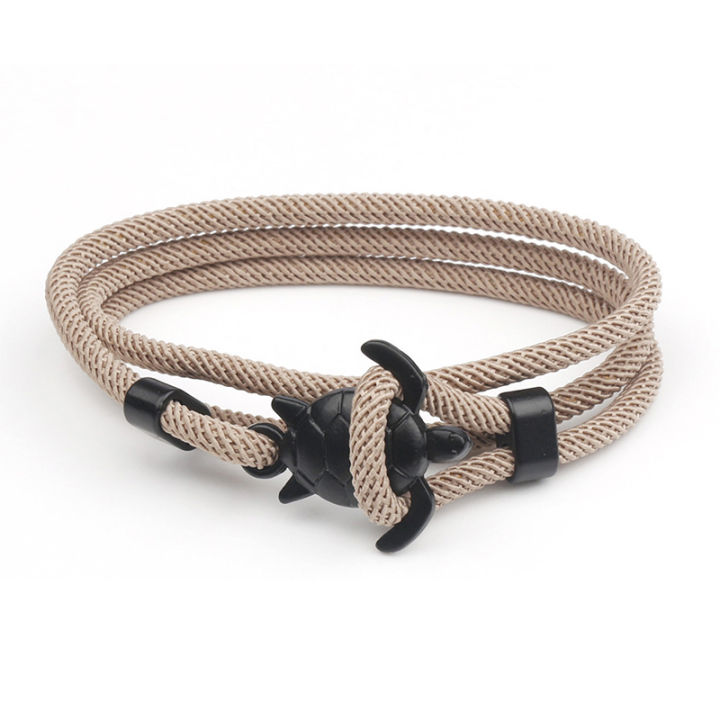 Handmade Turtle Charm Bracelets Red Rope Braided Rope Multilayer Adjustable Bracelet For Couples Winding Fashion Bracelet Party Jewelry Gift WANNA