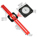 Carpentry Compass Ruler Circle Drawing Tool 12 Inches Aluminum Alloy Drawing Compass Parallel Vertical Crossing Ruler T-Type Drawing Ruler.