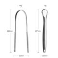 【Happy baby toy store】Useful Tongue Scraper Cleaner Stainless Steel Metal Medical Mouth Cleaning Oral Brush Dental Reusable Fresh.