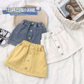 Summer Girls Denim Skirts Korean 2024 New Fashion Children Jeans Skirt Casual Loose Short Skirt for Baby 1-8years Clothing. 