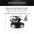Automotive Air Purifier Solar Helicopter Interior Parts Decoration Propeller Rotation Automatic Flavoring Perfume Diffuser. 