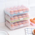 Egg storage box Kitchen 15 compartments for refrigerator with egg crisper multilayer egg box plastic egg tray.