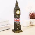 European Creative Antique Bronze Big Ben Statue London Model Metal Figurine World Landmark Architecture Home Decor. 