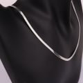 Stylish Men Stainless Steel Flat Snake Neck Necklace.