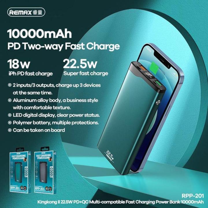 Remax 10000mAh 22.5 watt Power Bank ( RPP-201 )