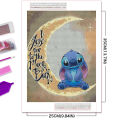 Disney 2024 New Diamond Painting Stitch Craft Kit Seaside Mosaic Lilo Full Square Round Drill Embroidery Cartoon Kids Room Decor Vnce Lncei. 