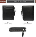 Good sale mens small casual travelling cards holder coin purse pu leather zipper wallets for men.
