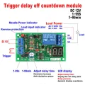 Adjustable Timer Module DC12V LED Display Countdown Timing Delay Turn OFF Relay Switch. 