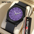 Sanda Youth Couple Simple Solid Color Trendy Waterproof Luminous Quartz Watch Men Watch SD6219-1. 