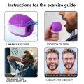 Food-Grade Silica Gel Jaw Line Exercise Ball - Tone Your Neck And Face Muscles For Improved Fitness. 