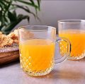 Everyday Use Good Quality Strong Tea coffee Cup Set exclusive glassware Crystal Clear transparent Beautiful unique design Premium Cup Set 6 Piece 190 Ml.