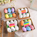 6 Pcs Easter DIY Hand-Painted Eggs 2024 Cartoon Eggs Children'S Handmade Gift Easter Egg Painting Kit -A.