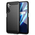 lthmy for OPPO Realme 6 Pro Case Carbon Fiber TPU Soft Silicone Back Cover Armor Phone Case Casing. 