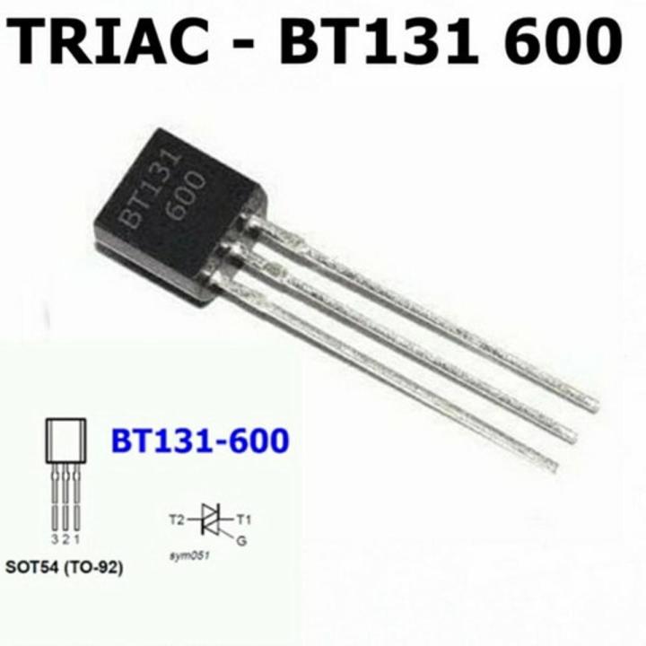 5Pcs- BT131-600 BT 131 600V 1A TRIAC SCR Voltage Regulator Silicon ...