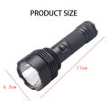 WASING WFL-110 Rechargeable LED Flashlight / Torch Light with High Capacity Lithium-ion Battery - 1 Piece.