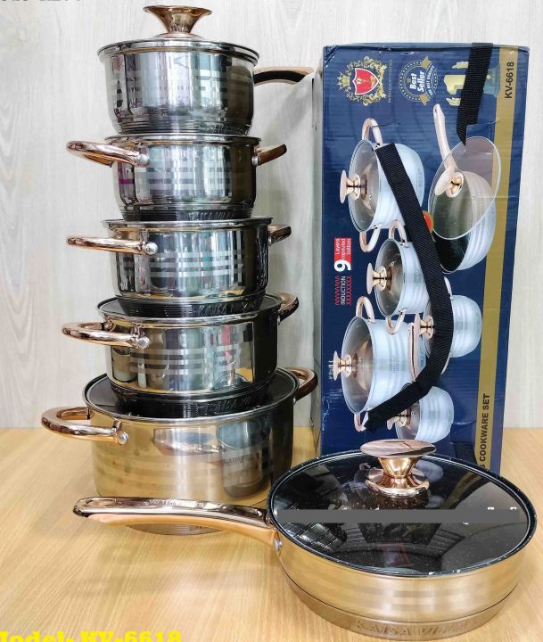 Kaisa%20Villa%2012%20Pcs%20Stainless%20Steel%20Cookware%20Set%20with%20Lid%20INDUCTION%20KV-6618%20-%20Image%203