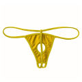 3 Pieces Mens Front Hole Underwear Panties Without Trace T-shaped Back pants Micro Thongs Underpants Lingerie From Sewing Arts / Stylish & Fashionable Seductive T-Back Panties For Mens (Red, Black, White, Blue, Golden, silver- Free Size).