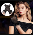 New Lace Gloves, Ladies' Elegant Short Gloves, Tea Party Gloves, Retro Gloves, Summer Gloves, Weiding Short Gloves, Bow Lace Gloves For Ladies and Girls. 