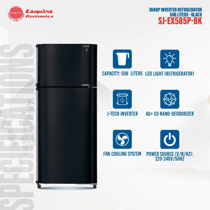 Sharp%20Inverter%20Refrigerator%20SJ-EX585P-BK%20%20508%20Liters%20-%20Black%20-%20Image%202