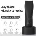 Electric Body Groomer Pubic Hair Trimmer for Men Balls Shaver Clipper Male Sensitive Private Parts Razor Place Face Cut.