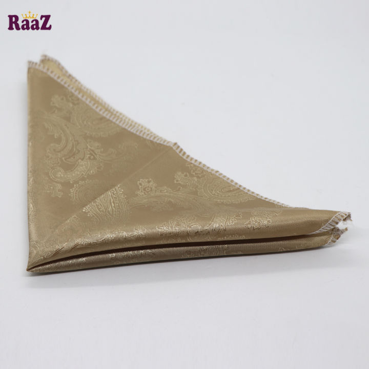 Elegant Paisley Print Polyester Pocket Square for Men