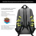 Travel Laptop Backpack, Professional Business Backpack Bag, Slim Lightweight Laptop Bag, Water Resistant School Rucksack for Women Men, Fits 18 Inch Laptop and Notebook-Grey.