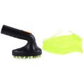 2 Pcs : 1 Pcs Dog Fur Vacuum Cleaner Nozzle Cleaning Black + Green & 1 Pcs Cat Grooming Washing Bath Bag.
