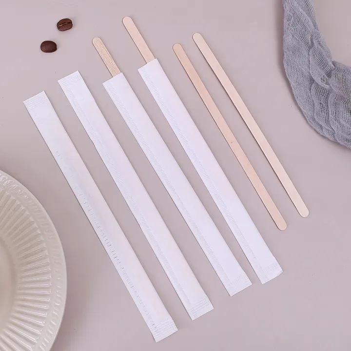 100/200Pcs%2014cm%20Disposable%20Stir%20Sticks%20Single%20Packaged%20Coffee%20Wood%20Coffee%20Stirrer%20Cafe%20Shop%20Supplies%20Kitchen%20Accessory%20-%20Image%205