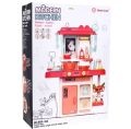 42 Pcs Toy Kitchen Set | Real Tap Water | Burner Sound and Gas Steam..