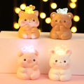 I Want to Open Creative Cute Pet with Lights Small Ornaments Cartoon Animal Small Night Lamp Bedroom Bedside Lamp Creative Gift. 