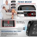 Dual Channel TENS Unit for Pain Relief Rechargeable Electronic Pluse Muscle Stimulator Massager Low-Frequency Multi-Function Physiotherapy Instrument with 10pcs Electrode Pads. 
